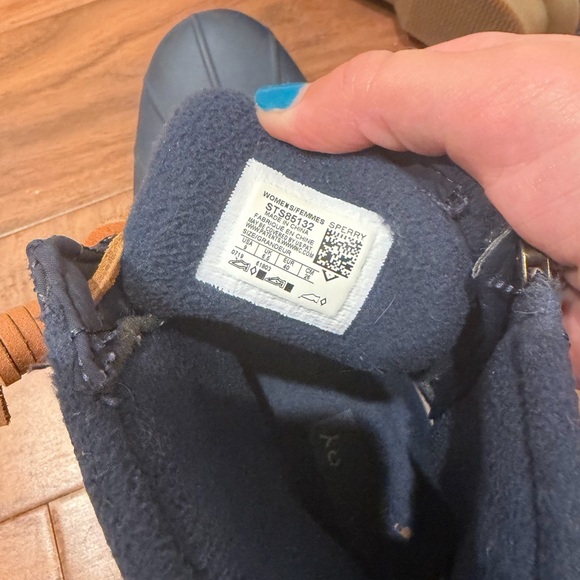 Sperry Navy Saltwater™ Quilted Duck Boot - Picture 6 of 6